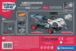 Hračka Clementoni Mechanická laboratoř – Závodní auto Supercar