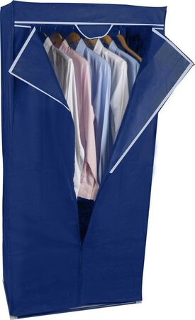 ALPINA Textilní šatní skříň 75x50x160cm tmavě modrá ED-208328