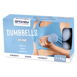 Spokey BONE Sada neoprenových činek 2x 1 kg