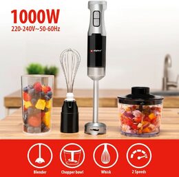 ALPINA Tyčový mixér sada 4v1 nerez ocel 1000W ED-247346