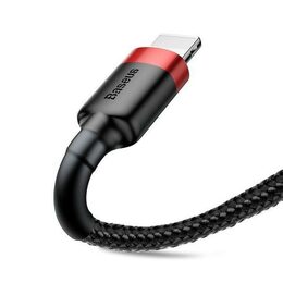 Datový kabel Baseus Cafule Lightning 2m 1,5A červeno-černý