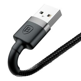 Datový kabel Baseus Cafule Lightning 0,5m 2,4A šedo-černý