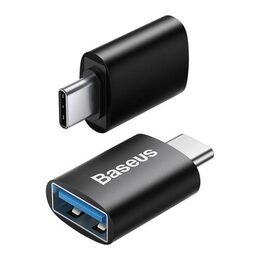Mini OTG adaptér Baseus Ingenuity USB-C na USB-A 3.1 (M/F) černý