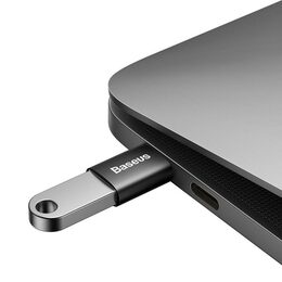 Mini OTG adaptér Baseus Ingenuity USB-C na USB-A 3.1 (M/F) černý