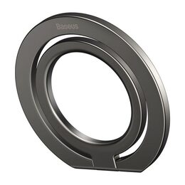 Univerzální magnetický držák Baseus Halo kovový kroužek šedý