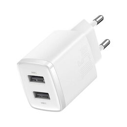 Nabíječka do sítě Baseus Compact 2xUSB 10,5W bílá