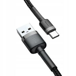 Datový kabel Baseus Cafule USB-C 1m 3A šedo-černý