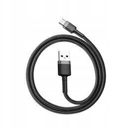 Datový kabel Baseus Cafule USB-C 1m 3A šedo-černý
