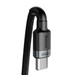 Datový kabel Baseus Cafule USB-C PD2.0 100W 2m 20V 5A šedo-černý