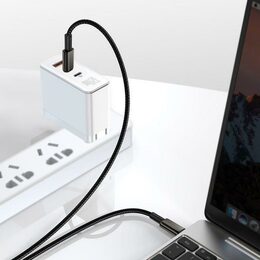Rychlonabíjecí datový kabel Baseus Tungsten Gold 100W 1m USB-C na USB-C černý