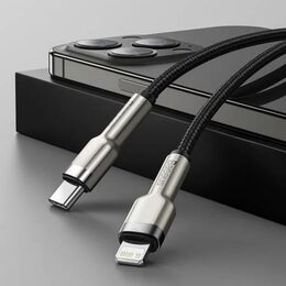 Datový kabel Baseus Cafule USB-C na Lightning 0,25m PD 20W černý