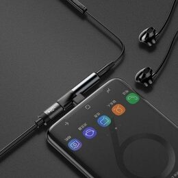 Audio adaptér Baseus z USB-C na Mini Jack 3,5mm černý