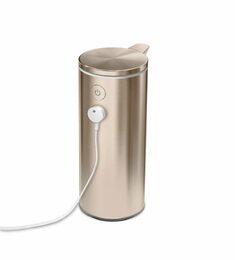 Dávkovač Simplehuman mýdla bezdotykový – 266 ml, Rose Gold ocel, dobíjecí