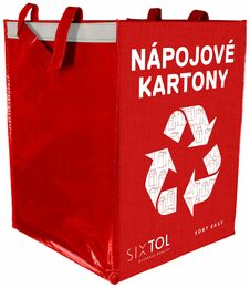 Sada Sixtol Tašky na tříděný odpad Sort Easy 4 Carton, 30  x30 x 40 cm, 4 x 36 l, 4 ks