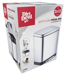 DIRT DEVIL Odpadkový koš na tříděný odpad 2 x 12 l tiché zavíráníED-249502