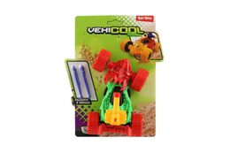 Auto terénní střílecí plast 15cm + 2 šipky na setrvačník 4 barvy  na kartě