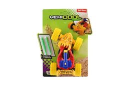 Auto terénní střílecí plast 15cm + 2 šipky na setrvačník 4 barvy  na kartě