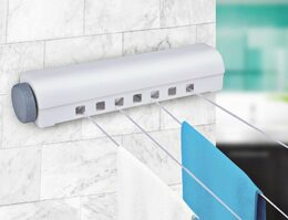 EXCELLENT HOUSEWARE Sušák na prádlo na zeď samonavíjecí 4 šňůry KO-CY5655960