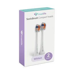 TrueLife SonicBrush Compact-series heads Whiten white 2 pack