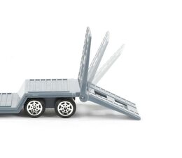Auto/kamion podvalník + helikoptéra plast 18cm na volný chod 3 barvy v krabičce 24x12,5x5cm