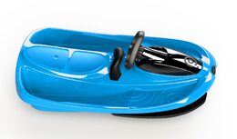 Říditelný bob STRATOS plast 100x55cm modrý v sáčku