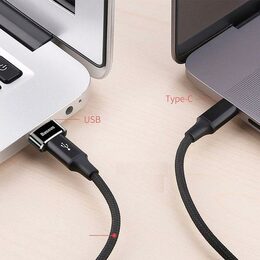 Mini OTG adaptér Baseus Ingenuity USB-A 3.1 na USB-C (M/F) černý