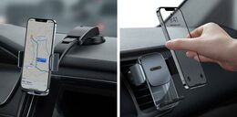 Baseus Easy Control Clamp držák do automobilu s ramenem černý