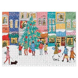 Galison Puzzle Vánoční koledníci 1000 dílků