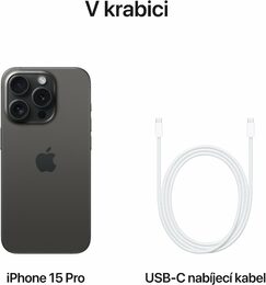 Mobilní telefon Apple iPhone 15 Pro 128GB přírodní titan