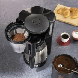 Dóza XAVAX Barista na 500 g zrnkové kávy nebo 700 g mleté kávy, vzduchotěsná, matná černá