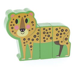 Vilac Dřevěné puzzle Veselé safari
