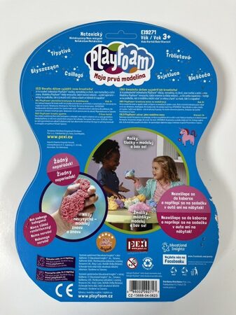 PlayFoam Modelína/Plastelína kuličková 4 barvy na kartě