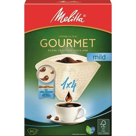 FILTRY GOURMET MILD 1X4/80 MELITTA