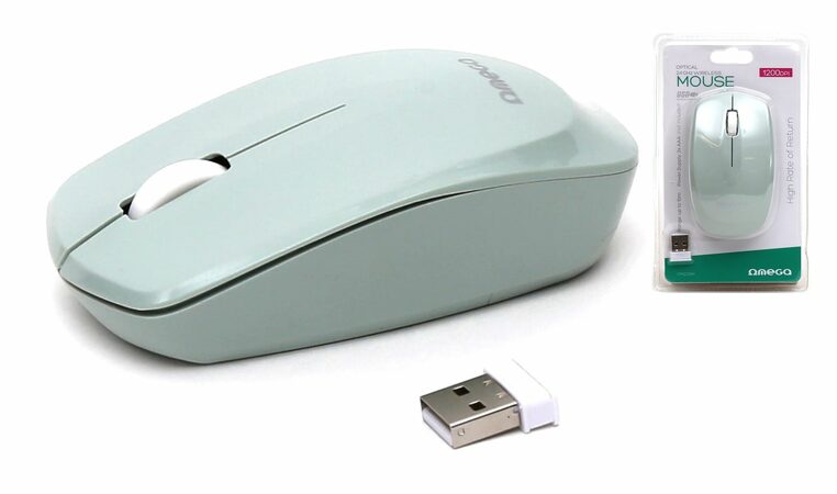 Omega mouse bezdrátová OM229M zelená