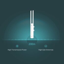 WiFi router TP-Link EAP113-Outdoor AP, 1x LAN, 2,4GHz 300Mbps, Omáda SDN