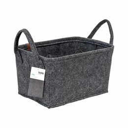 KELA Koš Fay 35x25 cm  filc tmavě šedá KL-24463
