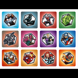 Puzzle 2v1 + pexeso Hrdinové v akci/The Avengers 27,5x20,5cm v krabici 28x28x6cm