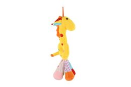 Žirafa chrastítko plyš 25cm asst 3 barvy 0+