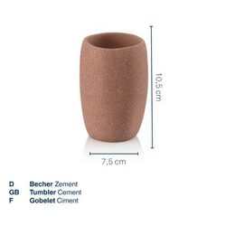 KELA Hrnek Roda cement terra 7,5x7,5x10,5cm KL-23751