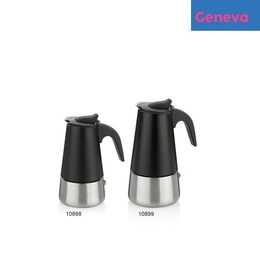 KELA Konvice na espresso Ferrara nerez černá 19,5 cm 10,0 cm  300,0 ml