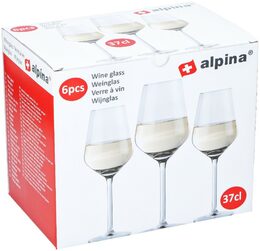 ALPINA Sklenice na víno 370 ml sada 6 ksED-286430