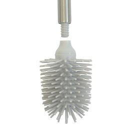 KELA WC štětka La Brosse nerezová rukojeť TPR světle šedá KL-24310