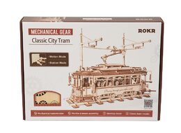 RoboTime 3D dřevěné mechanické puzzle Tramvaj