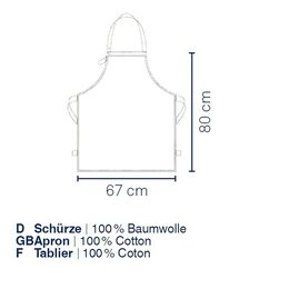 KELA Zástěra Cora 100% bavlna světle zelená/zelený vzor 80,0x67,0cm KL-12816