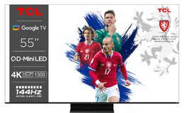 TCL 55C805 TV SMART Google TV QLED/139cm/4K UHD/4000 PPI/144Hz/HDR10+/Dolby Atmo