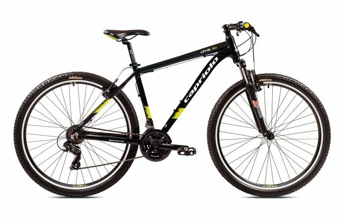 Horské jízdní kolo Capriolo LEVEL 9.1, 29"/21" černo žluté