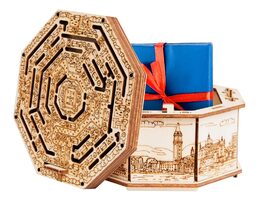 EscapeWelt 3D dřevěná skládačka hlavolamu Secret Maze Box