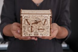 EscapeWelt 3D dřevěná skládačka hlavolamu Secret Treasure Box