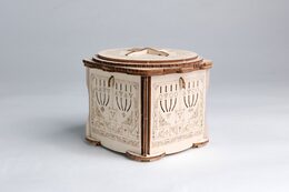 EscapeWelt 3D dřevěná skládačka hlavolamu Secret Lock Box