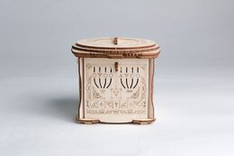 EscapeWelt 3D dřevěná skládačka hlavolamu Secret Lock Box